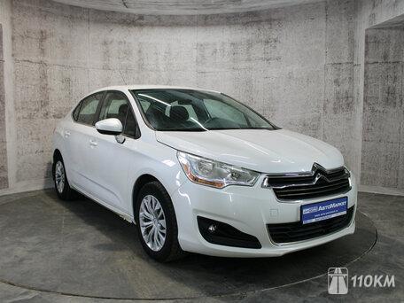 Citroen, C4, 1600, 116, бензин, седан, механика, передний привод, среднее состояние, левый, белый, 679 000 ₽